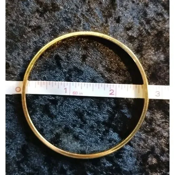 Monet Vintage Bracelet Bangles Rope & Glittery Gold Tone Metal Lot Of Two (2) - Picture 6 of 11